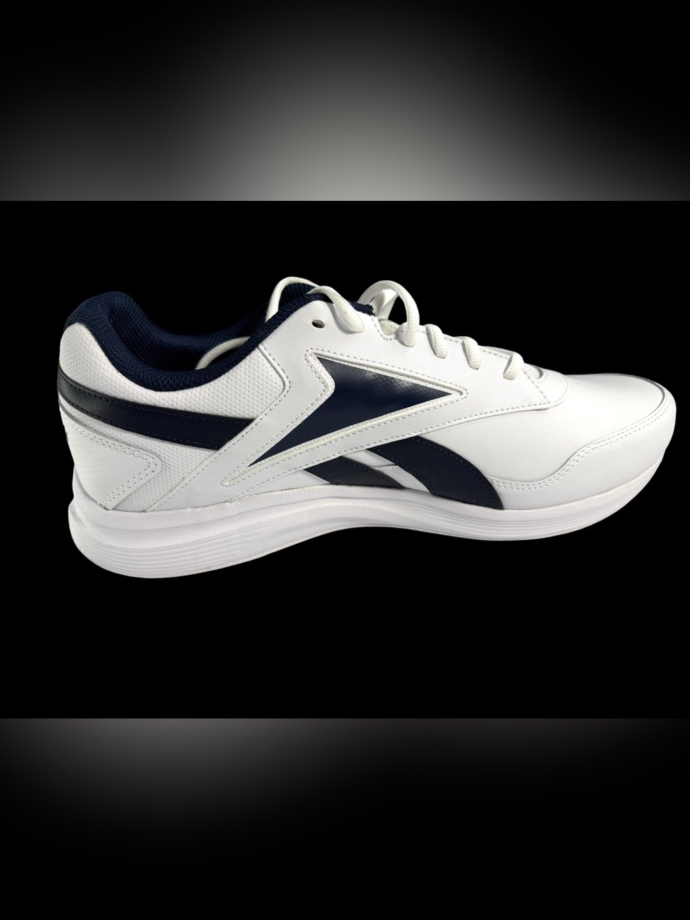 Reebok Men's White and Navy Athletic Sneakers 13 wide